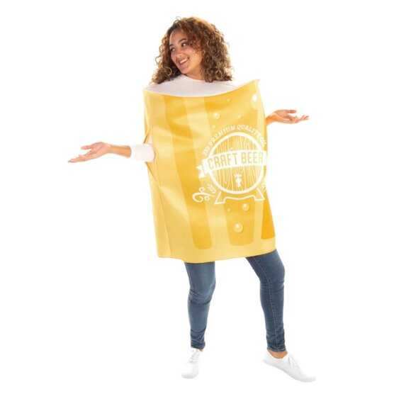 Hauntlook The Perfect Pint of Beer Halloween Costume Unisex One Size Dressup - Picture 2 of 6